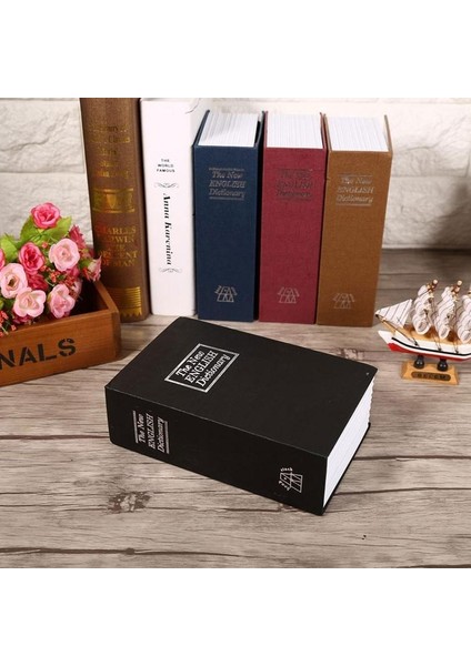 Sözlük Kitap Kasa Şeklinde Gizli Kasa Metal Kumbara Kasa Siyah fiyatları