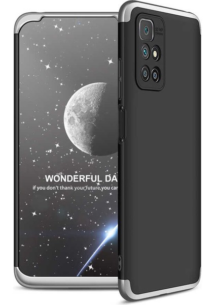 Xiaomi Redmi 10 2022 ile Uyumlu Kılıf 3 Parçalı Tam Koruma Dayanıklı Soft Ince Kılıf