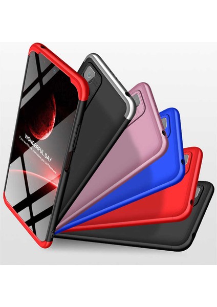Xiaomi Redmi 10 2022 ile Uyumlu Kılıf 3 Parçalı Tam Koruma Dayanıklı Soft Ince Kılıf
