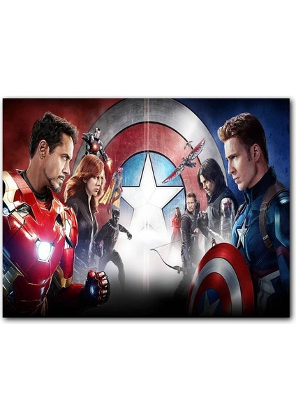 Cakatablo Kaptan Amerika Iç Savaş Karınca Adam Kara Panter Marvel Görseli