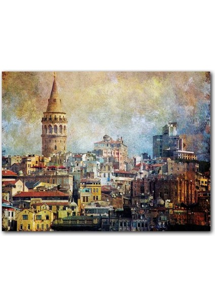 Cakatablo Galata Kulesinin Sanatsal Görsel