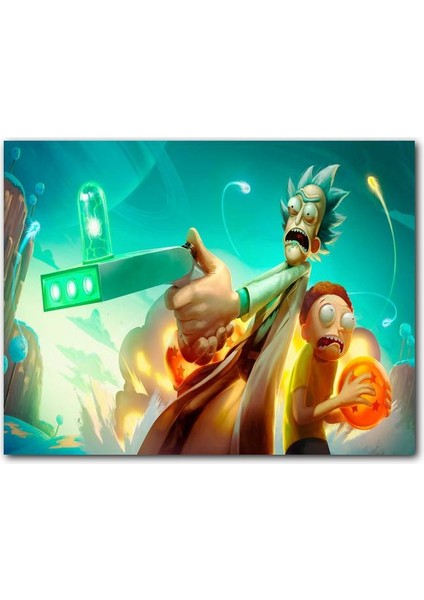 Cakatablo Rick ve Morty Dragon Ball