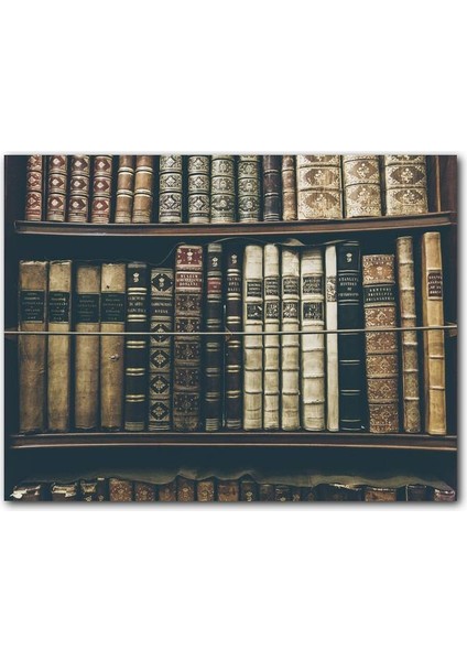 Cakatablo Rafta Dizilmiş Eski Kitaplar