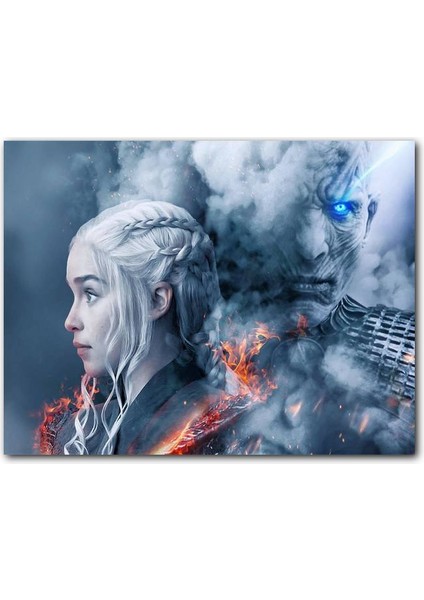 Cakatablo Game Of Thrones Daenerys Targaryen ve Night King