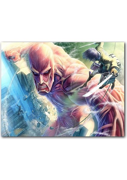 Cakatablo Kılıçlı Anime Titan Saldırısı Illüstrasyon