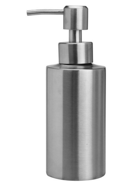 Paslanmaz Çelik Sabunluk Silindirik Düz Emülsiyon Şişesi Özellikler 250 ml (Yurt Dışından)