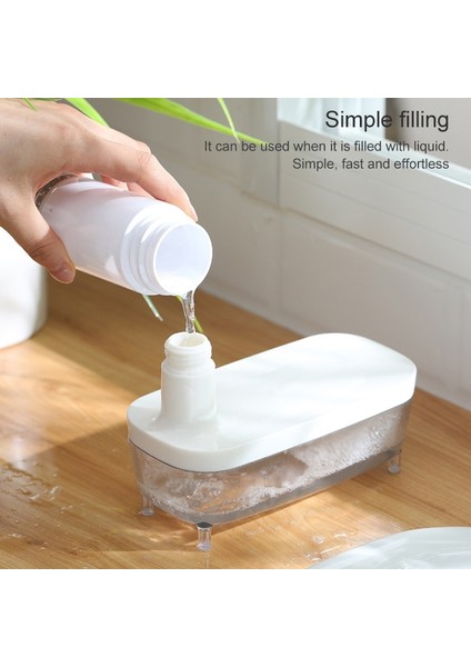 Saydam Push-Tipi Sabunluk Sabun Banyo Sıvı Birte Kabarcık Şişesi Beyaz (Yurt Dışından) fırsatları