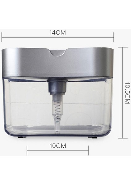 Sabun Dağıtıcı Mutfak Deterjan Yıkama Baskı Ayağı Gümüş (Yurt Dışından)