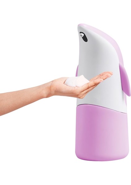 Kızılötesi Sensör Otomatik Kabarcıksız Temassız Sterilizasyon Dezenfeksiyon Temizleme Sabunluk Pembe (Yurt Dışından)