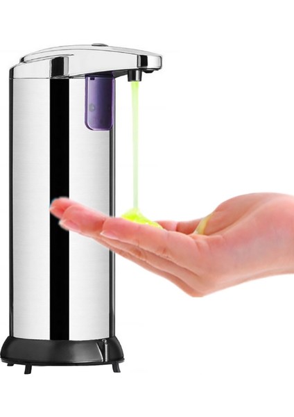 250 ml Paslanmaz Çelik Otomatik Sabunluk Kızılötesi Sensör Sabunluk (Yurt Dışından)
