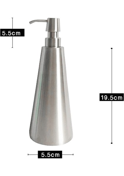 800 ml Paslanmaz Çelik Sabunluk Koni El Dezenfektanı Şişesi (Yurt Dışından) fiyatları