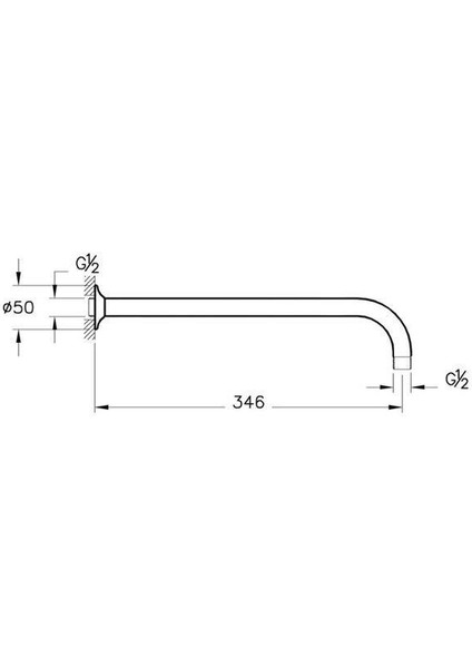 Vitra Artema Uzun Duş Başlığı Dirseği A45652 Duvardan Dirsek Krom fiyatları