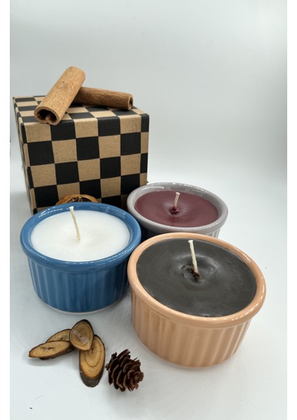 Pera Candle 3’lü Seramik Set