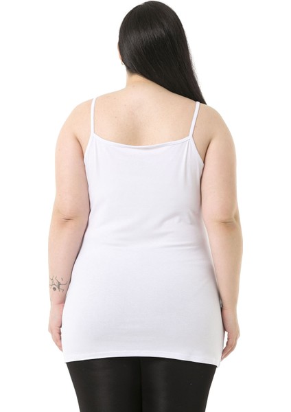 Büyük Beden Ip Askılı Viskon Beyaz Body modelleri