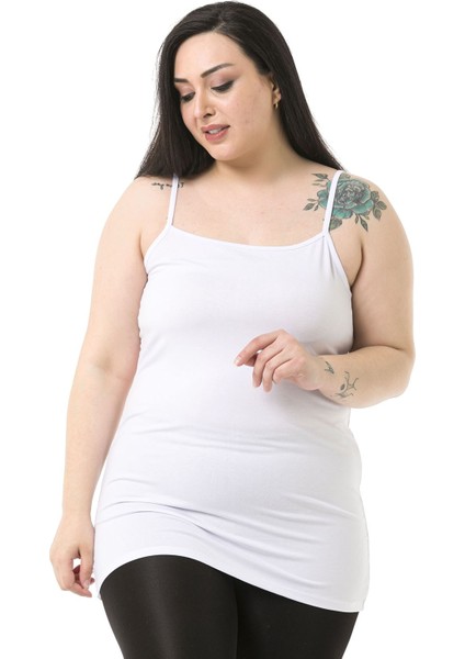 Büyük Beden Ip Askılı Viskon Beyaz Body fırsatları