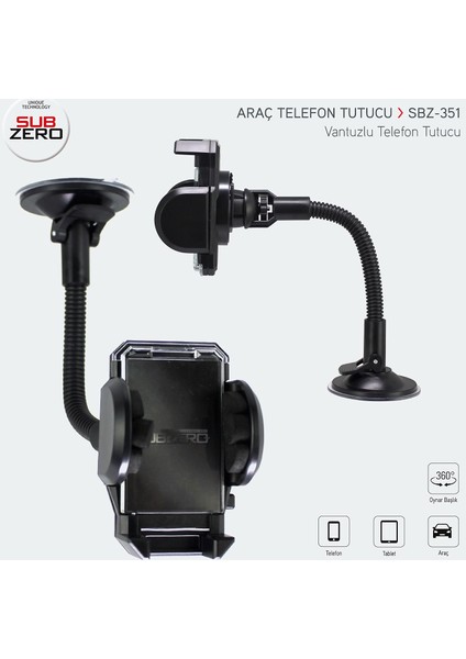 Araç Telefon Tutucu Subzero SP10 20 cm fırsatları