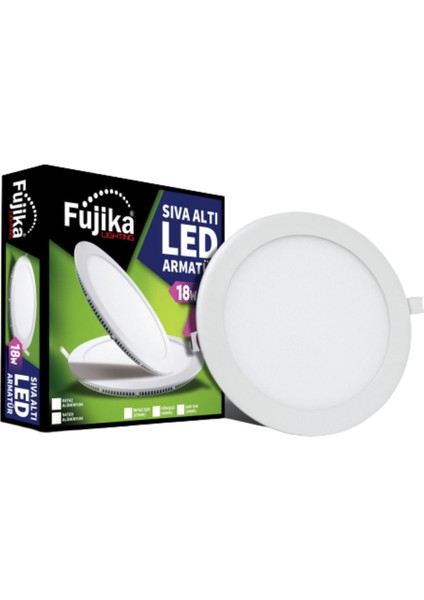 18W Sıva Altı Yuvarlak Panel LED Armatür Beyaz