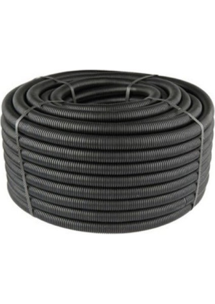 14 mm Plastik Spiral Boru Telli Siyah 100 Metre (1top)