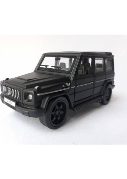 Mercedes Benz G63 Jeep Diecast Koleksiyon Metal Jeep 12CM Siyah