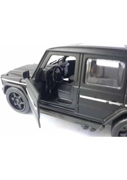 Mercedes Benz G63 Jeep Diecast Koleksiyon Metal Jeep 12CM Siyah