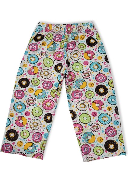 Kız Çocuk Donut Desenli Renkli Pijama Takımı modelleri