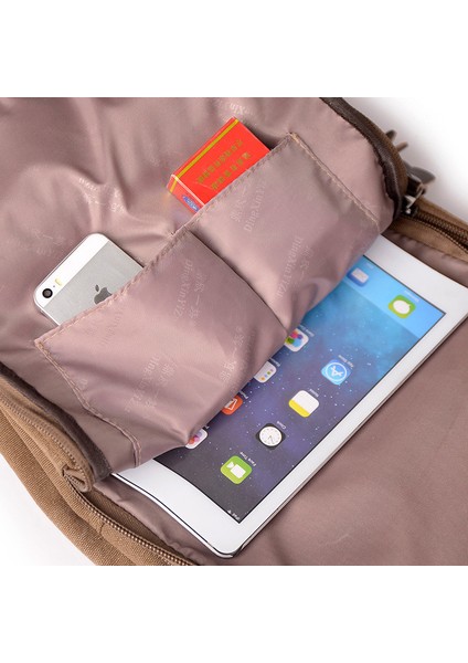 Büyük Kapasiteli Iş Rahat Bilgisayar Çantası Seyahat Çantası Tuval Taşınabilir Omuz Bilgisayar Çantası (Yurt Dışından) modelleri