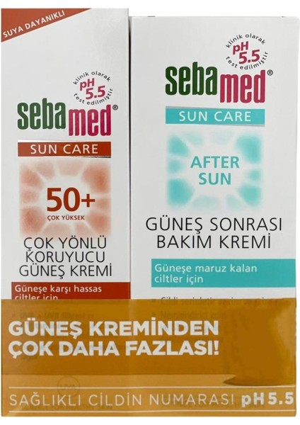 Güneş Kremi Spf 50+ 75 Ml+Güneş Sonrası Bakım Kremi 100ML