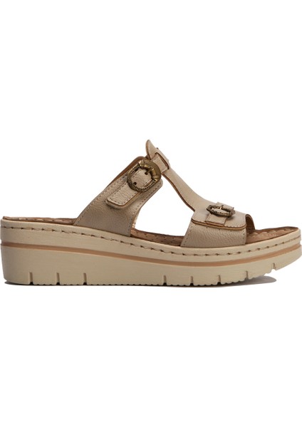 Kifidis SIB216703 Kifidis-Natura Kadın Anatomik Deri Terlik 36-41