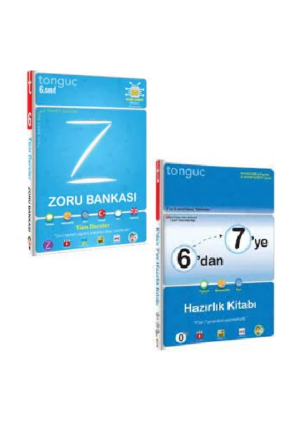 Tonguç Akademi 6. Sınıf Tonguç Zoru Bankası Tüm Dersler - 6'dan 7'ye Hazırlık Kitabı 2 Kitap Set