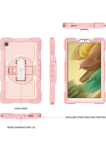 Deri Tablet Kılıf Samsung Galaxy Tab A7 Lite T220 / T225 Siyah (Yurt Dışından)