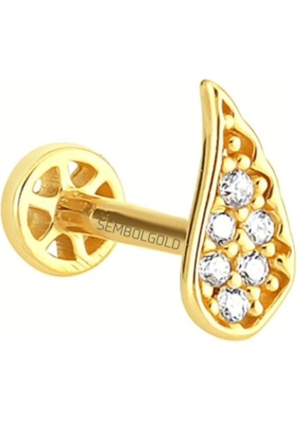 Altın Melek Tragus Piercing 14 Ayar fiyatları