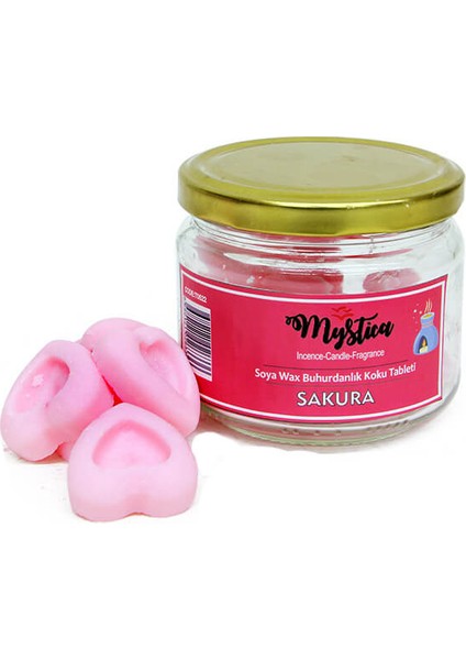 Soya Wax Buhurdanlık Kokusu Sakura Kalp Modelli 100 gr