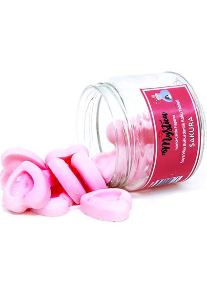 Soya Wax Buhurdanlık Kokusu Sakura Kalp Modelli 100 gr