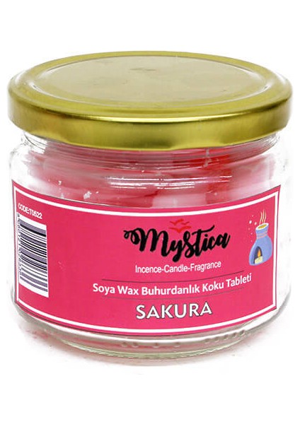 Soya Wax Buhurdanlık Kokusu Sakura Kalp Modelli 100 gr