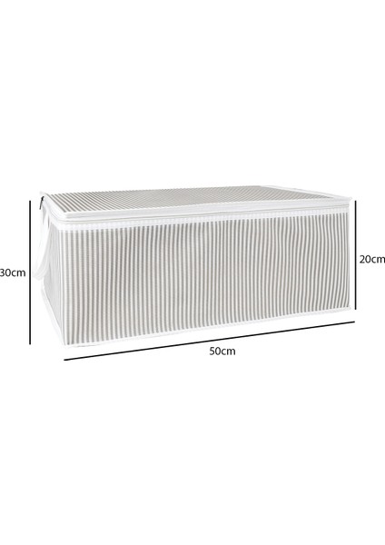 Gri Çizgili Hurç Büyük Boy Baza Altı 30X50X20 cm fiyatları