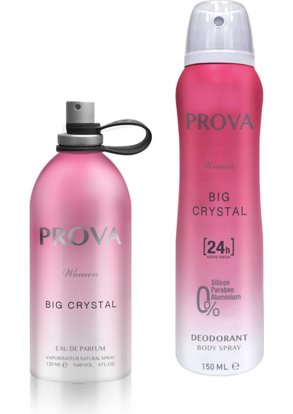 Big Crystal Edp Kadın Parfüm 120 ml ve Deodorant 150 ml