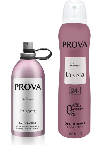 La Vista Edp Kadın Parfüm 120 ml ve Deodorant 150 ml