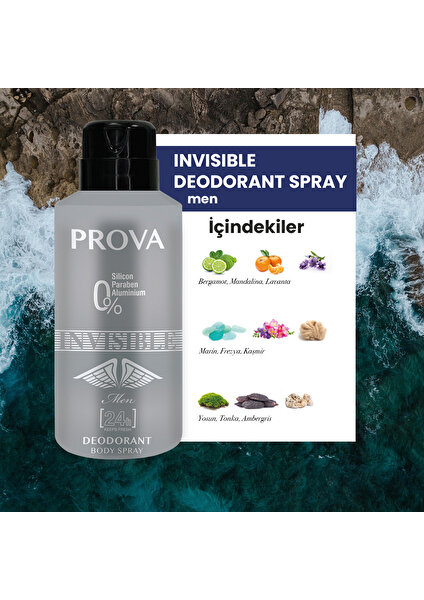 Invisible Erkek Deodorant 150 ml 3 Adet