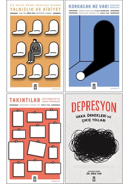 Yalnızlık - Korkacak Ne Var - Takıntılar - Depresyon - Oğuz Tan - 4 Kitap