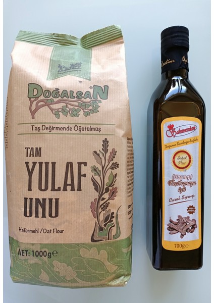 Yulaf Unu 1kg + Keçiboynuzu Özü