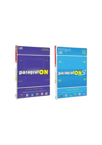 Tonguç Akademi 8. Sınıf LGS Paragraf On - Paragraf Ons 2 Kitap Set