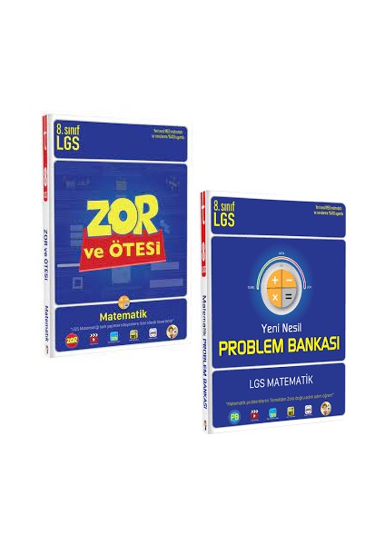 Tonguç Akademi 8. Sınıf LGS Zor ve Ötesi Matematik - Yeni Nesil Problem Bankası 2 Kitap Set