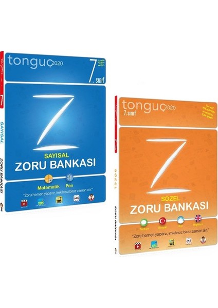 7. Sınıf Tonguç Sayısal-Sözel Zoru Bankası 2 Kitap Set