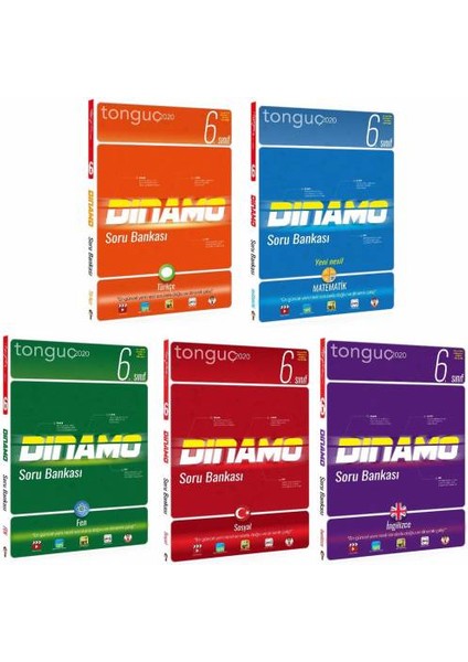 6. Sınıf Tonguç Dinamo Soru Bankası 5 Kitap Set