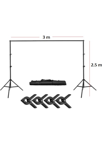 Greenbox Fon Standı 2 x 3 Metre Taşınabilir