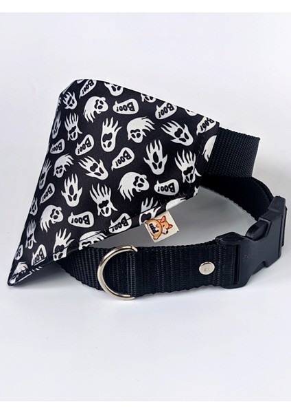 Boo Fularlı Köpek Boyun Tasması