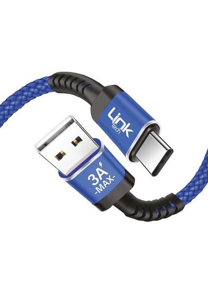 K420 Safe Type-C 3A 1000MM Şarj Kablosu