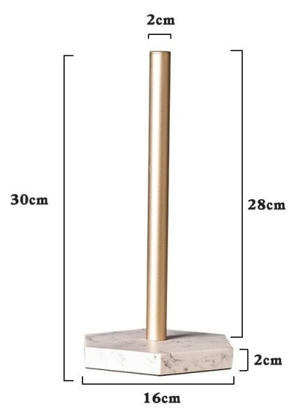 Altın Rulo Kağıt Tutucu Ayakta Mermer Taban Dikey Doku Depolama Raf Tezgah Rulo Tutucu Mutfak Havlu Dağıtıcı | Raflar ve tutucular (Yurt Dışından)