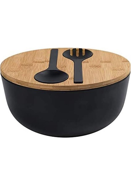 Sunucular ile Bambu Elyaf Salatası Kase Seti Doğa Bambu Meyve Salataları ile Sunucular ile Karıştırma Kase A | Kaseler (Yurt Dışından) modelleri