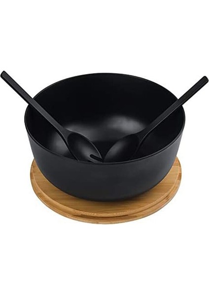 Sunucular ile Bambu Elyaf Salatası Kase Seti Doğa Bambu Meyve Salataları ile Sunucular ile Karıştırma Kase A | Kaseler (Yurt Dışından) fırsatları